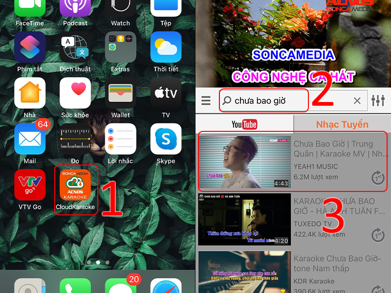 Truy cập v&agrave;o ứng dụng